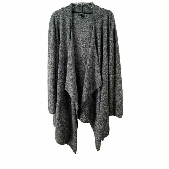 Barefoot Dreams Cardigan L/XL Gray Bamboo Chic Lite Cozy Calypso Sweater Gray - Picture 1 of 9